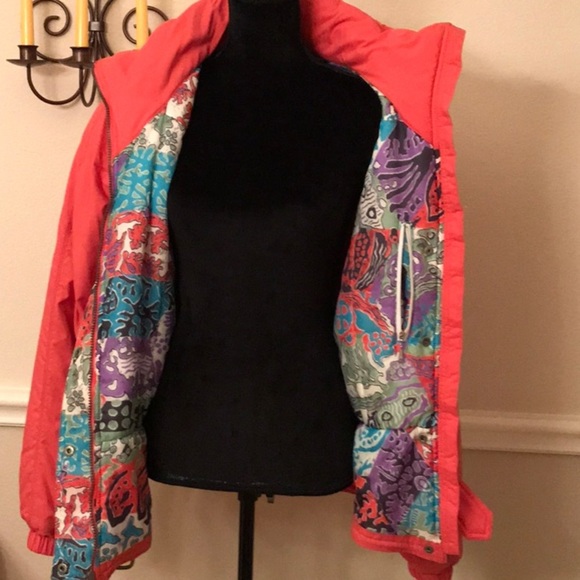 The Snuggler Ski Winter coral warm jacket coat Size 14 - Picture 5 of 7